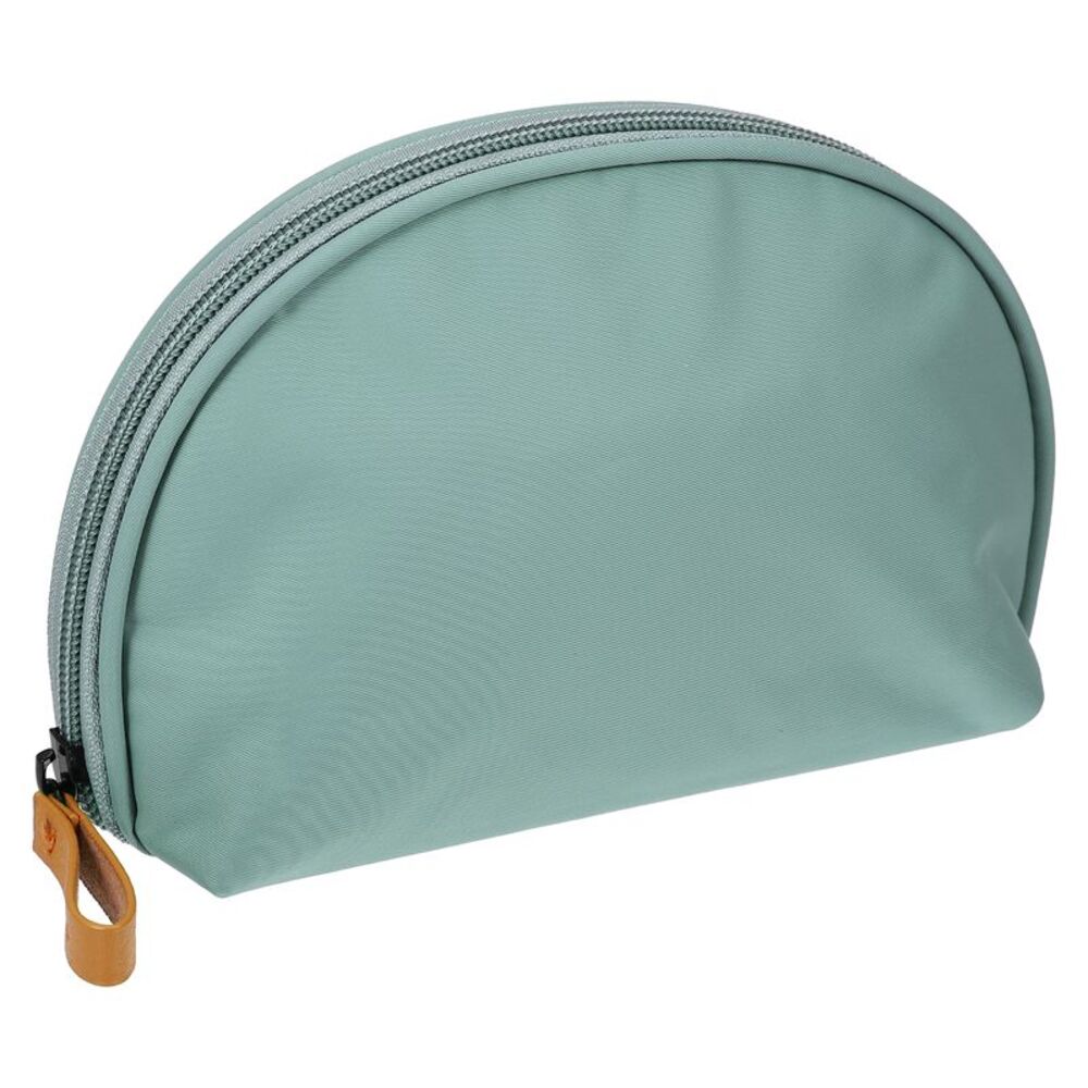 Half Moon Travel Handy Cosmetic Beauty Organizer Bag Light Blue